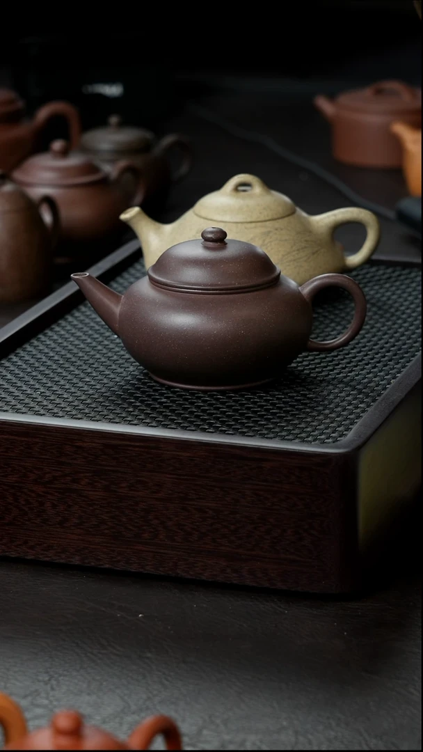 茶壶紫砂紫泥水平半手140       全品