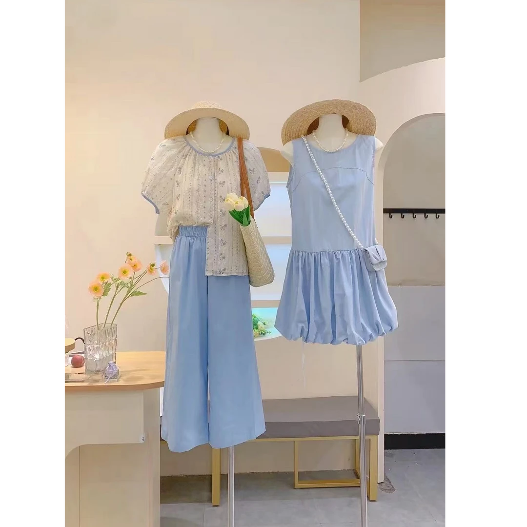 品质女装小众夏季洋气潮流气质休闲时尚套装上衣短袖