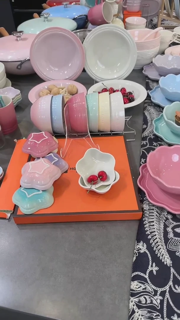 【闪购商品】瓷2件套奶油白花瓣蘸料碟