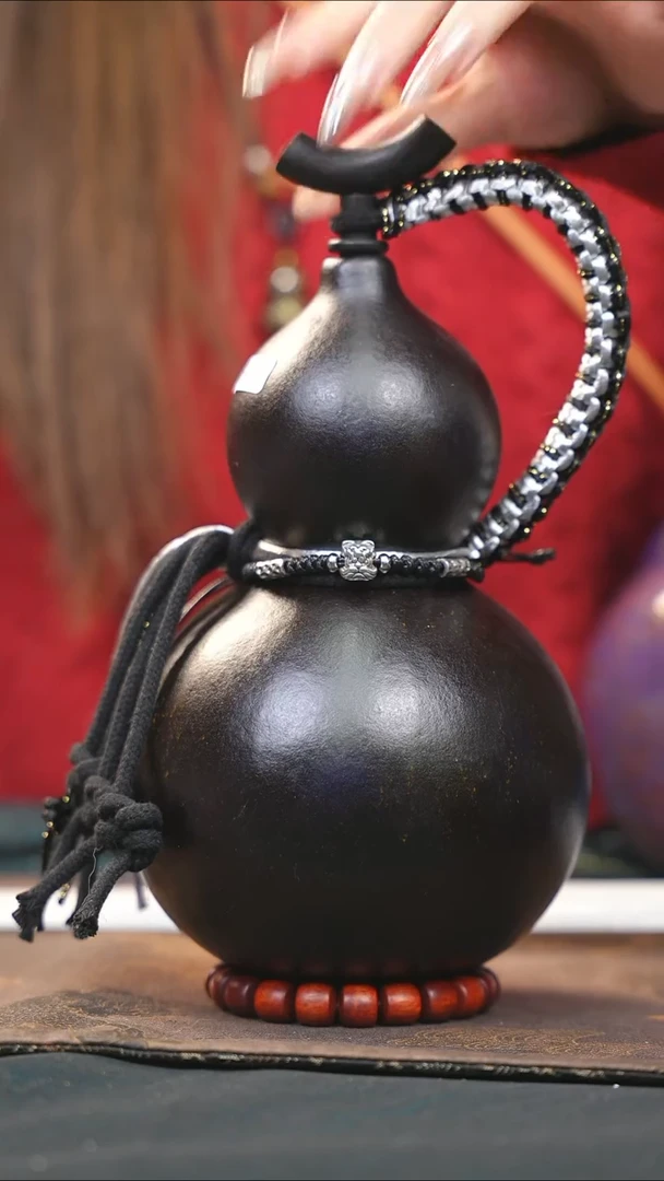 【闪购商品】WA274大漆酒葫芦不包手串及旋转底座