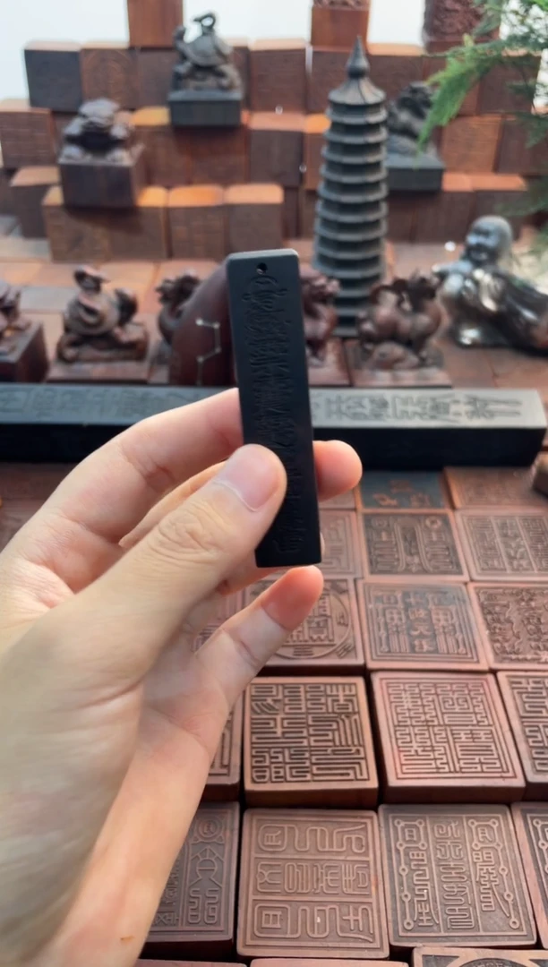 枣木玉化小天蓬尺吊坠