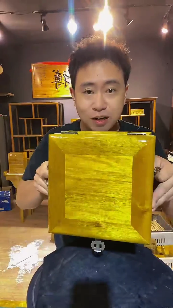 木金丝楠木制品茶箱23*23*20