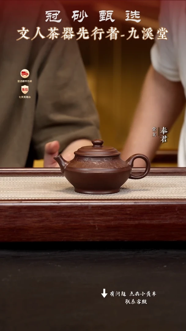 茶壶紫砂九溪堂壶s18