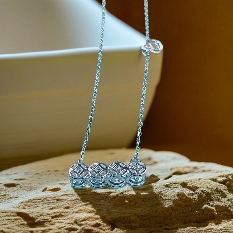 坠链均足银 财源滚滚时尚套链