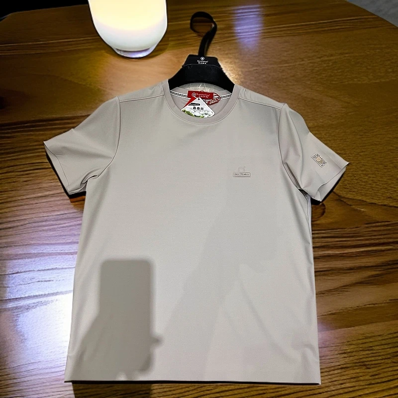 【合体版型】蚂蚁布含桑蚕丝舒适透气速干夏季男士圆领T恤