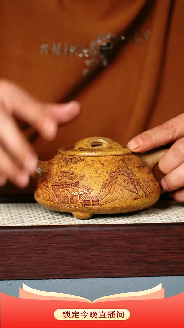 茶壶紫砂 龙骨金砂柴烧 景州石瓢