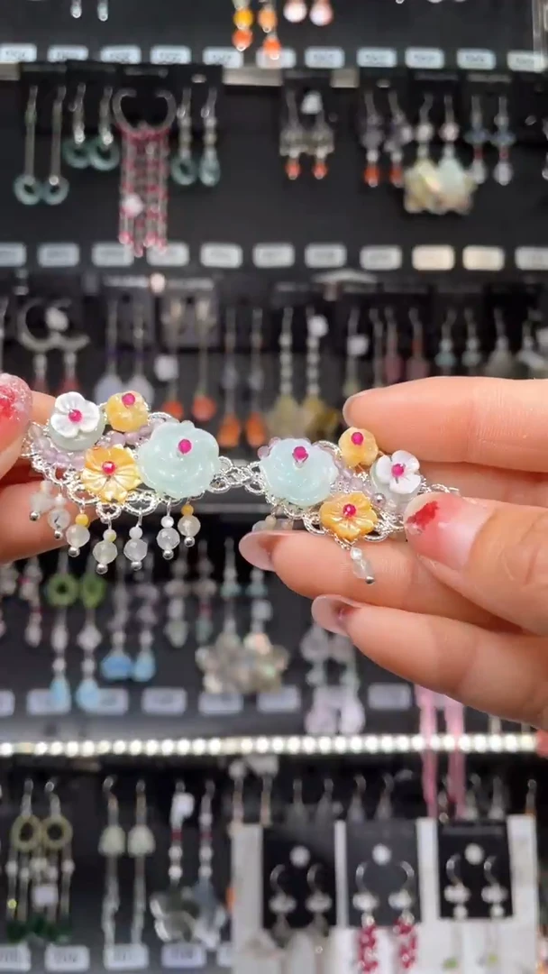 紫晶耳饰银S925镶嵌姐姐你是一颗草莓