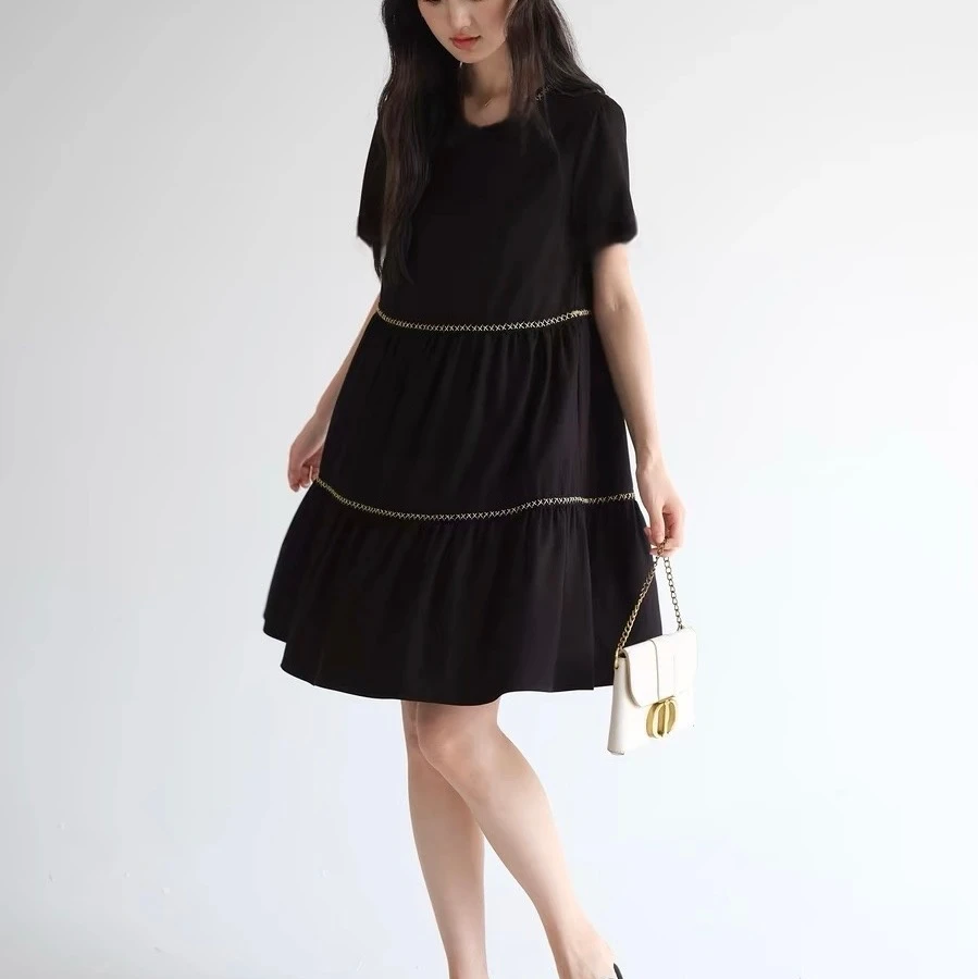 8211高端专享夏款连衣裙黑色（飞飞）