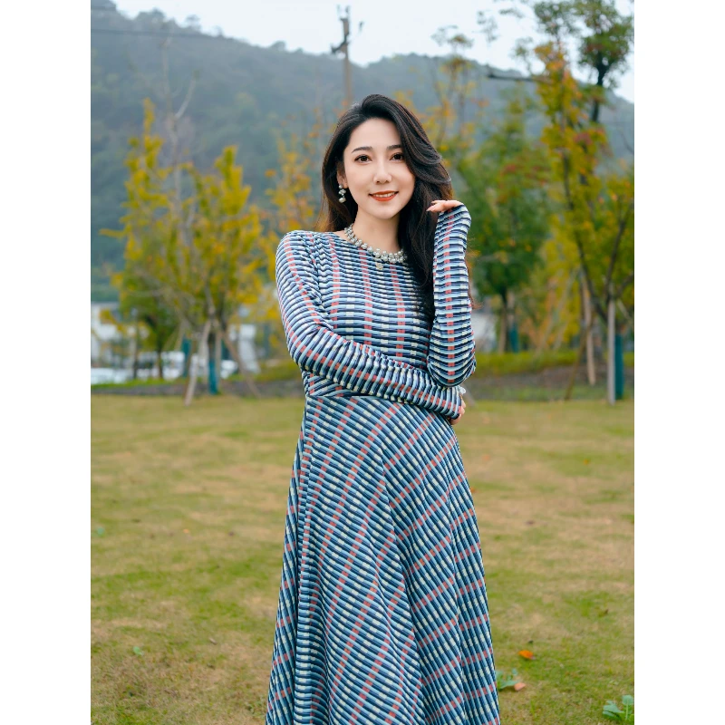 HZHJ新款原创 青斑马 显瘦长袖法式洋气御姐高定气质时尚1437