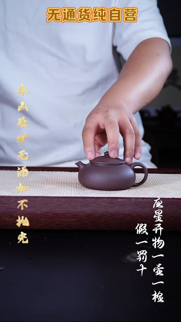 茶壶紫砂零添加 福利*开播 微瑕寒江 170cc