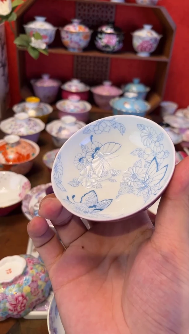 景德镇纯手绘陶瓷茶具小