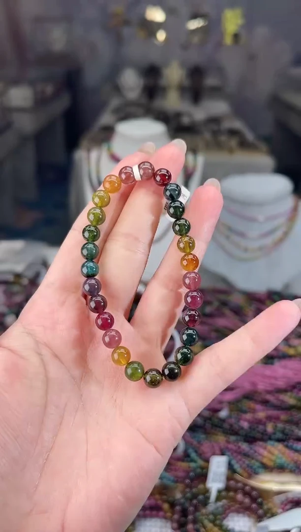 /未镶嵌碧玺6mm+碧玺单圈多样性发货