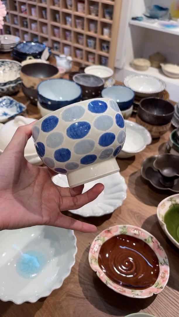 瓷片孤品 朝露高脚碗