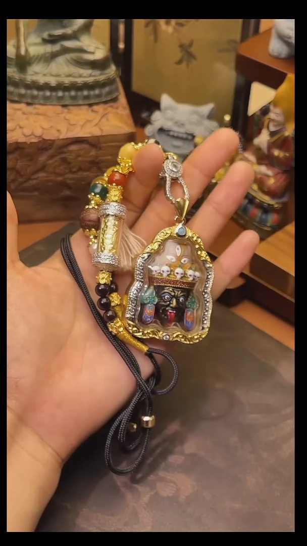 泥塑扎基加绿度母管子1111111