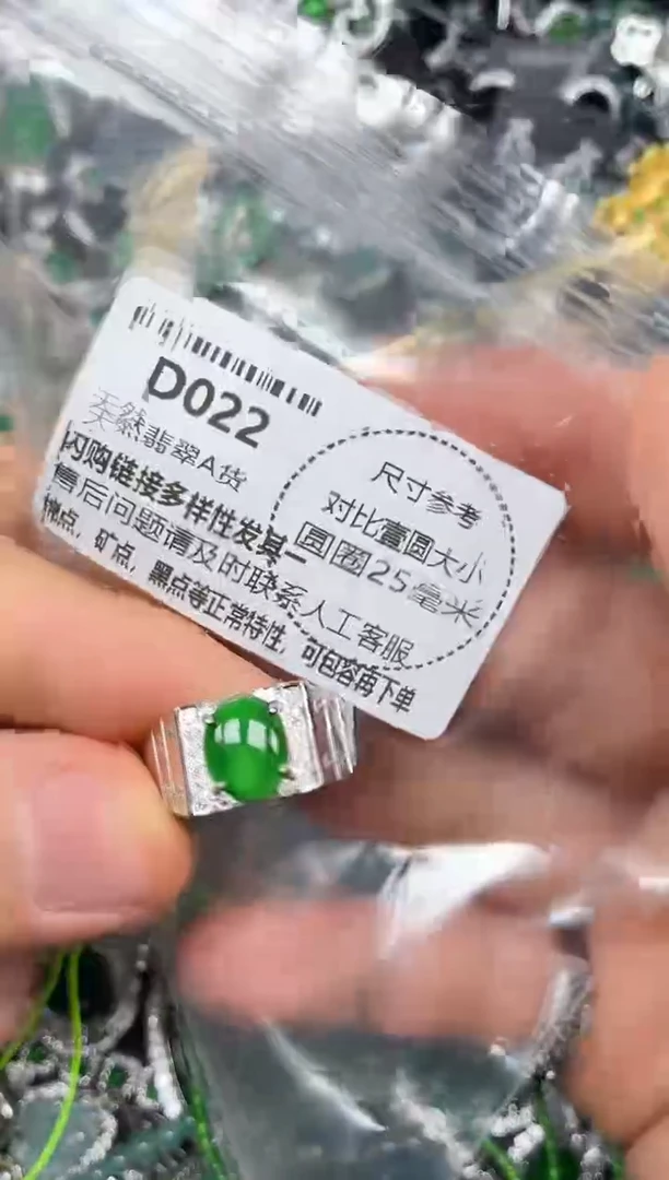 颈饰未镶嵌翡翠D022戒指