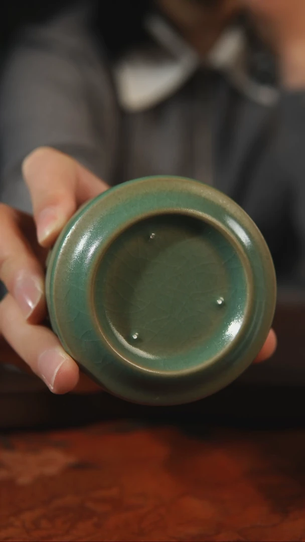 杯子瓷誠**殷汝州原产地原矿仿古老釉q