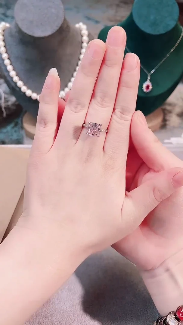 足银锆石纯铜无热麦日回首饰