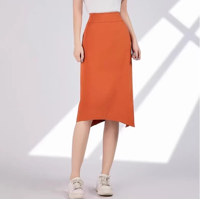 【商场同款】半身鱼尾裙夏季新款百搭气质高腰开叉包臀裙女1200263