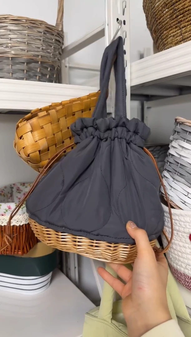 微瑕捡漏柳编棉包