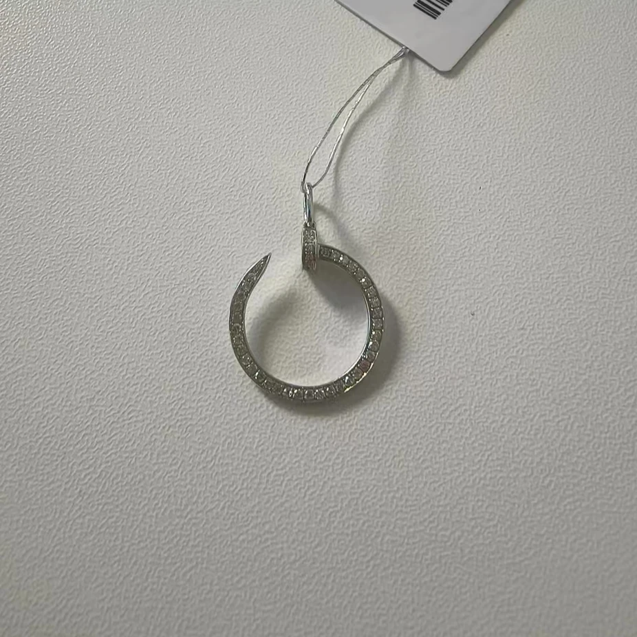 【月下高定】18k金 钉子吊坠