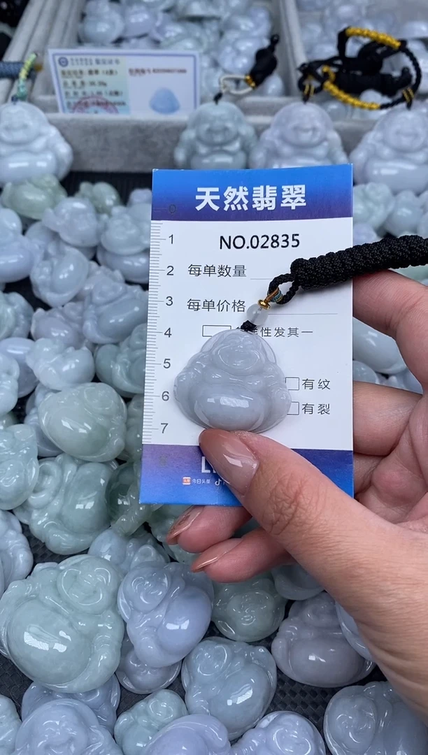 颈饰未镶嵌翡翠纯天然A货缅翡2835