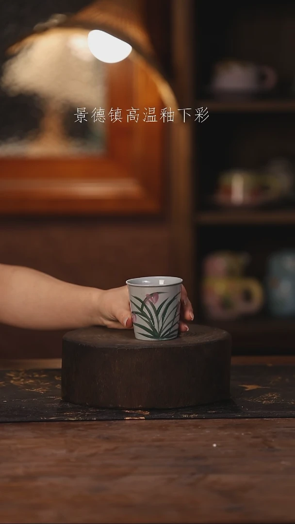 陶瓷景德镇高温釉下手绘陶瓷393