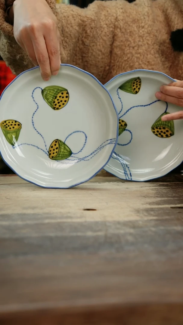 【闪购商品】瓷片景德镇纯手工釉下彩精品餐具