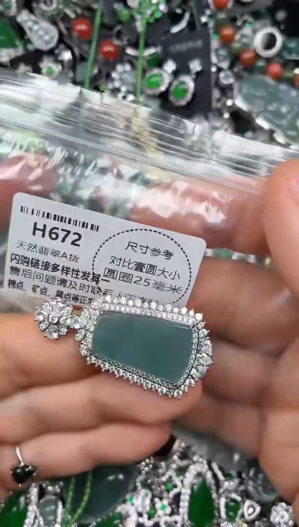 颈饰未镶嵌翡翠H672吊坠