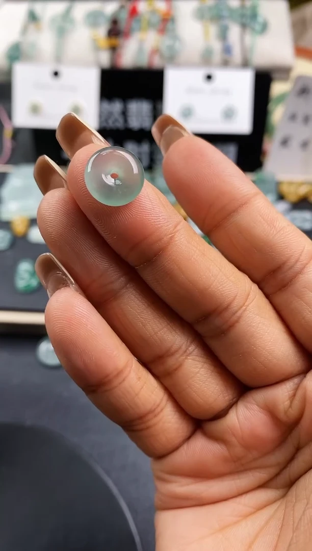 翡翠裸石平安扣168 定向 IIlieo