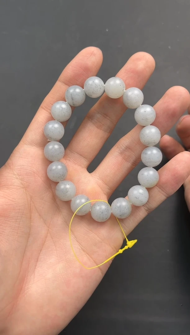 未镶嵌手串和田玉和田青花卡12微色差