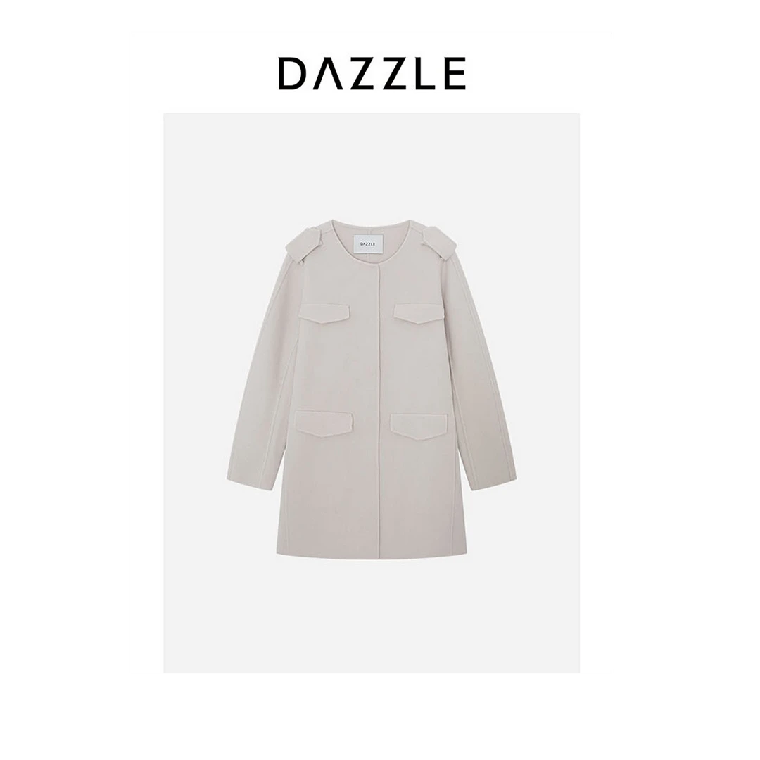 DAZZLE地素 冬季双面呢大衣2H4G213