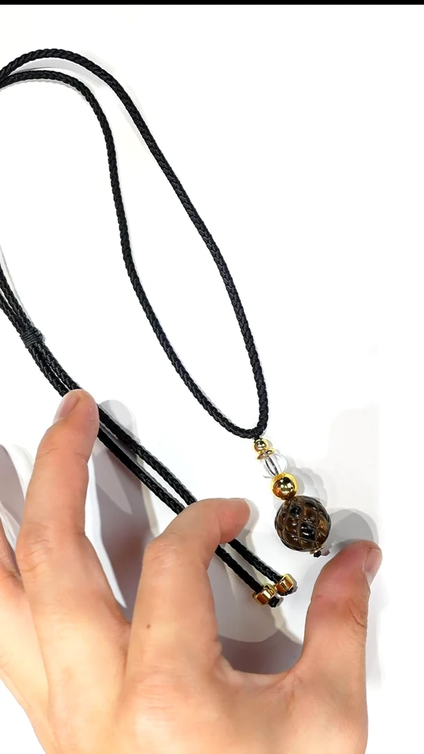 吊坠(赠链)未镶嵌水晶茶晶菠萝珠多样发其一