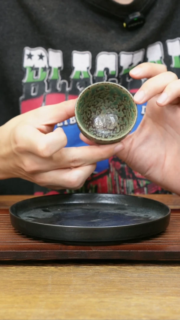 柴烧窑变建盏茶壶老师作品