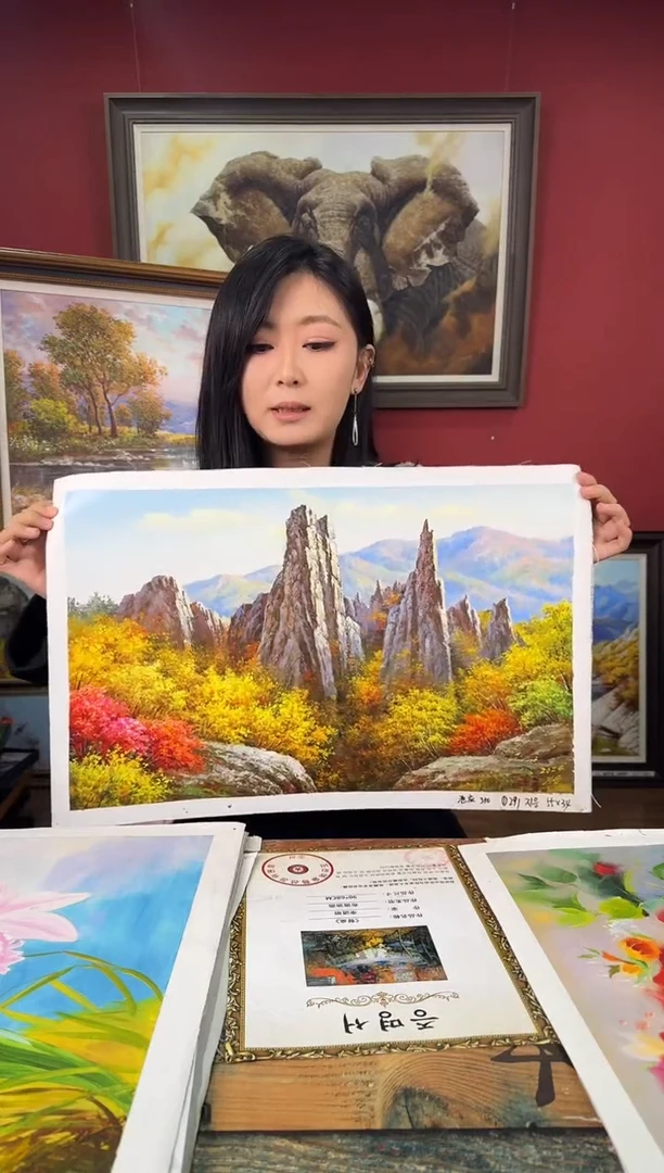 油画【23号】约53*35cm丨朝鲜原创纯手绘孤品油画丨顺丰包邮