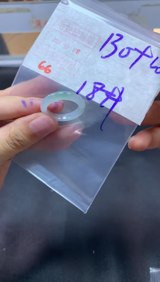 【闪购商品】定制翡翠未镶嵌戒圈18#140毛货需精细抛光