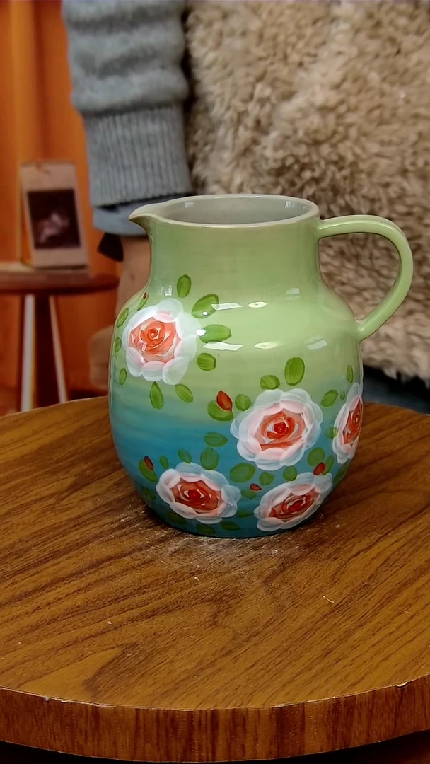 杯子陶景德镇手工手绘釉下彩陶瓷