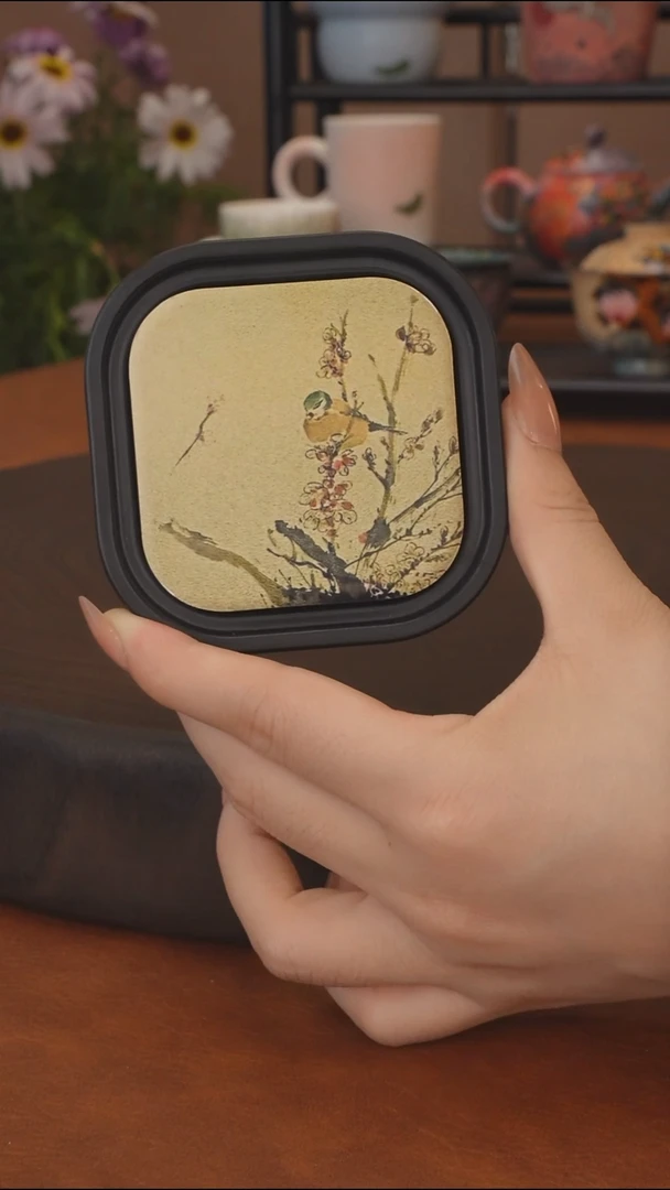 直播间福利 喜鹊方杯垫