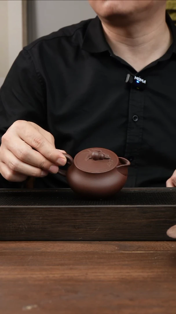 茶杯紫砂此**年紫泥福禄壶 ！   200CC