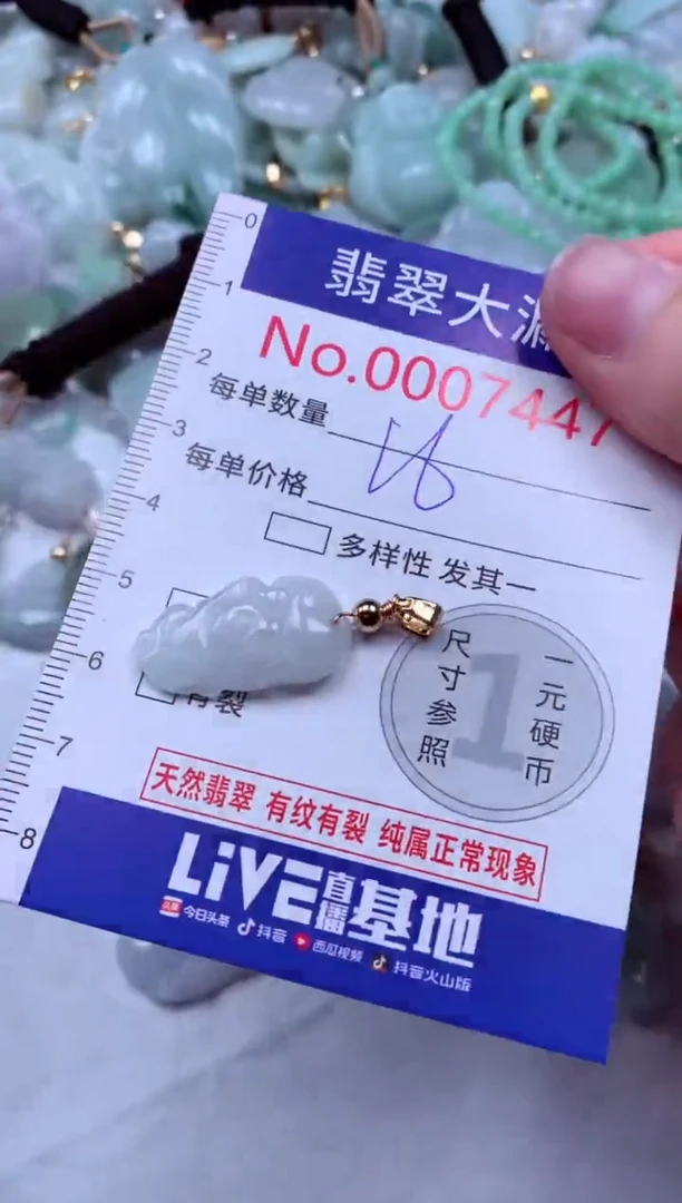 吊坠(不含链)未镶嵌翡翠7447