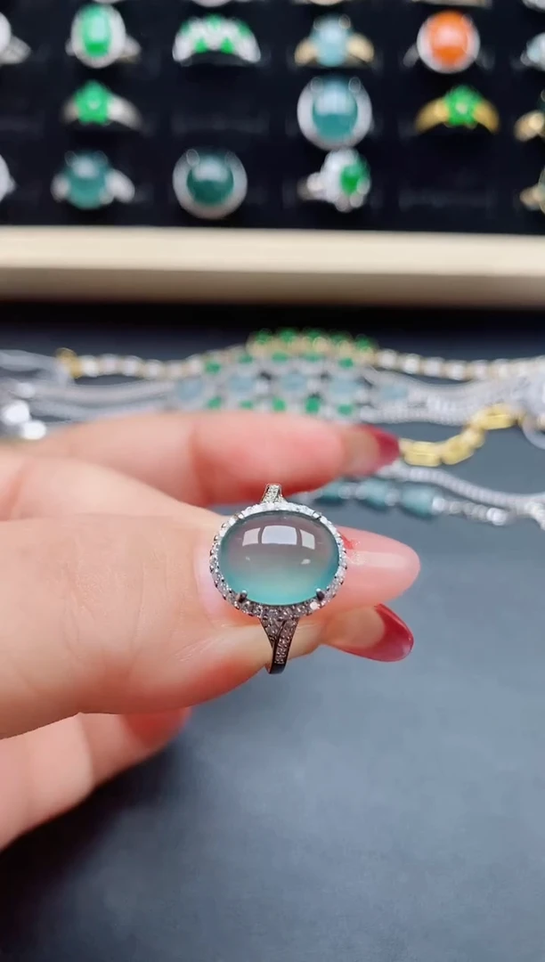 【闪购商品】翡翠戒指银S925镶嵌321321