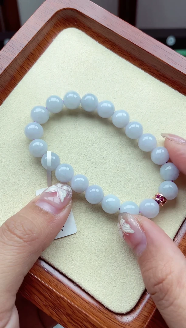 【闪购商品】翡翠手链未镶嵌缅甸翡翠 卡9.3