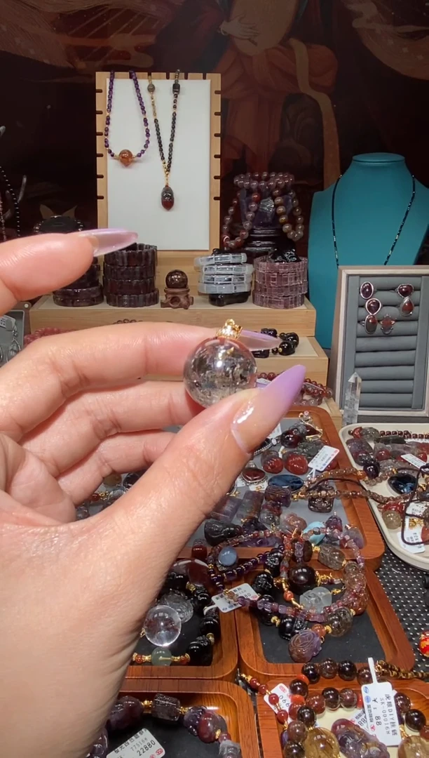 吊坠未镶嵌水晶超七