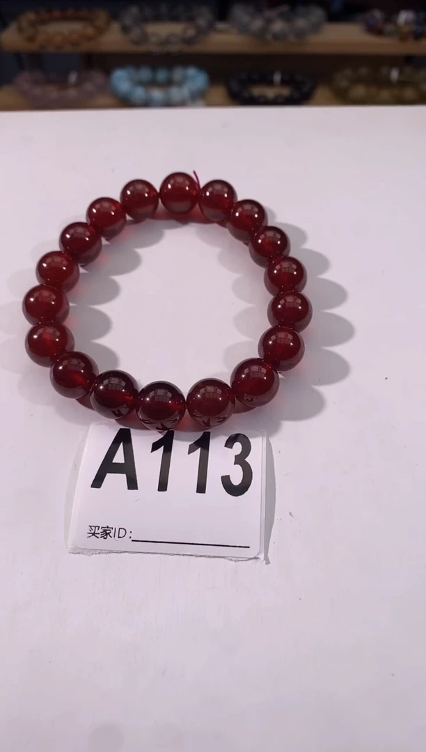 手链未镶嵌石榴石A113 石榴石 11+