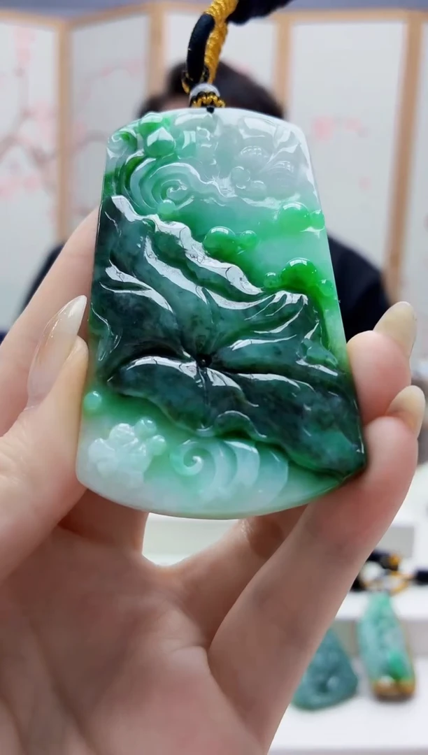 未镶嵌定制翡翠5060jw-毛货挂件72