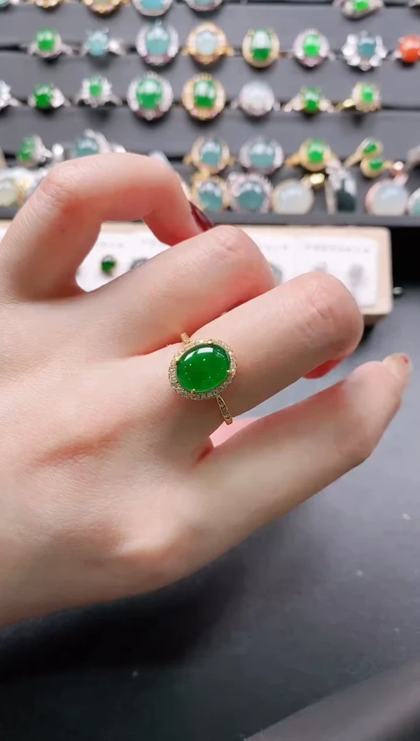 【闪购商品】翡翠戒指银S925镶嵌11111111