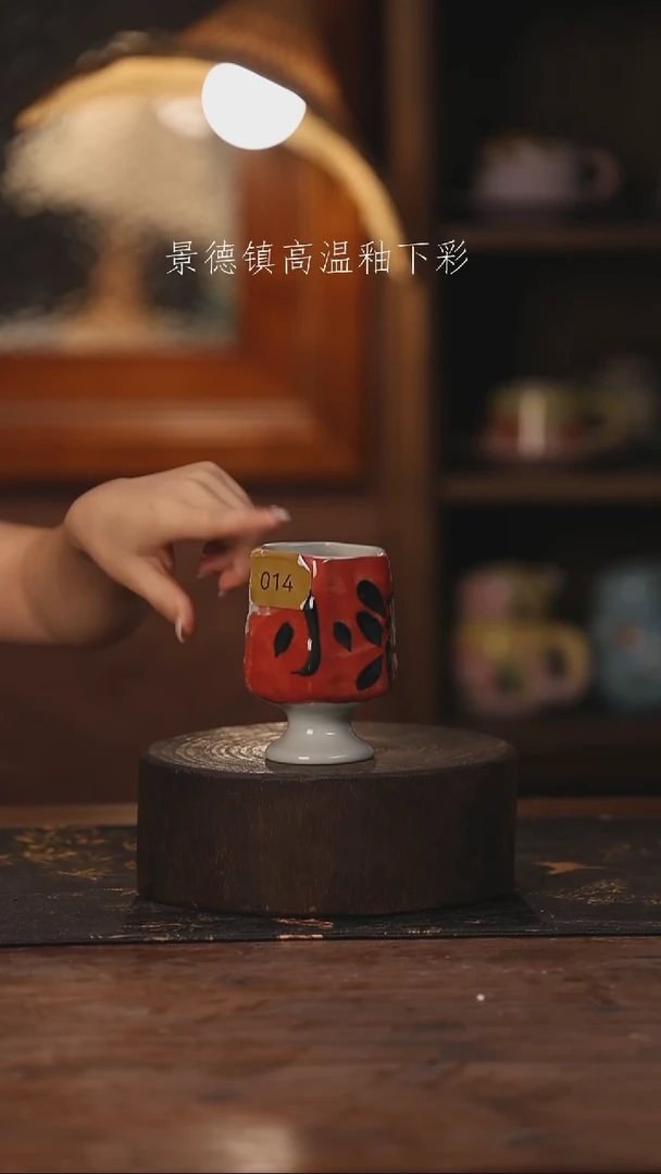 陶瓷景德镇高温釉下手绘陶瓷014
