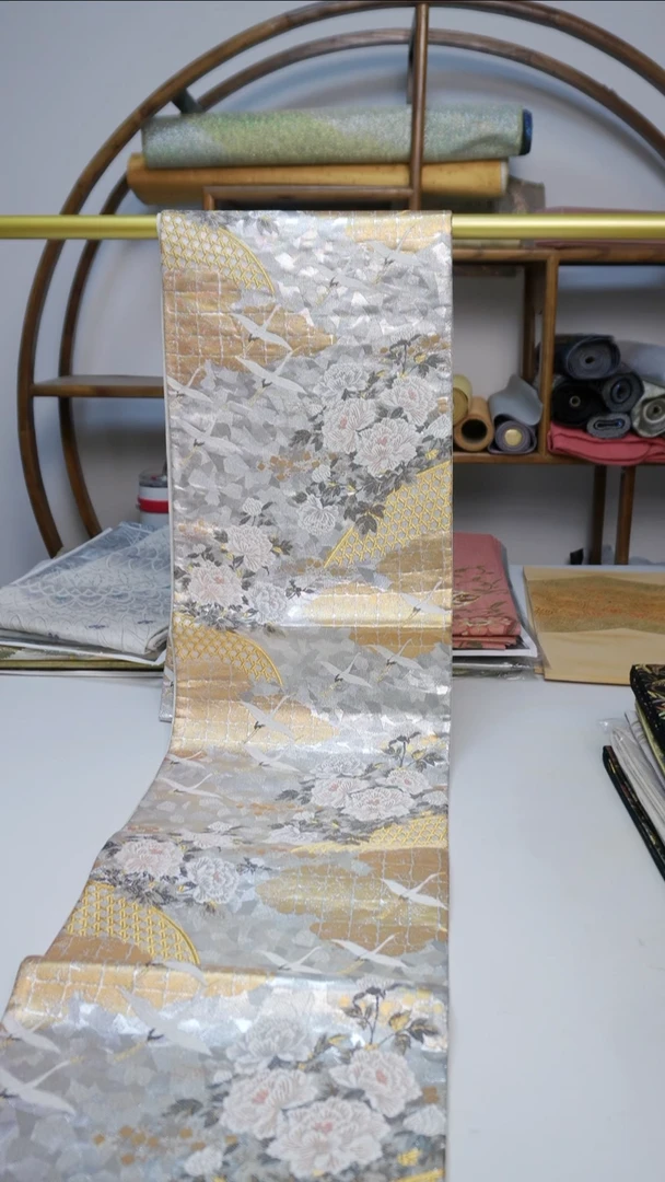 织绣131仙鹤花卉花卉