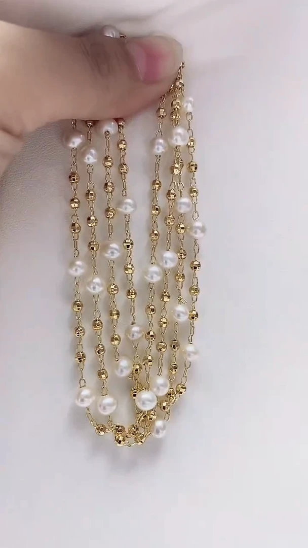 【闪购商品】淡水珍珠毛衣链未镶嵌淡水珍珠毛衣链