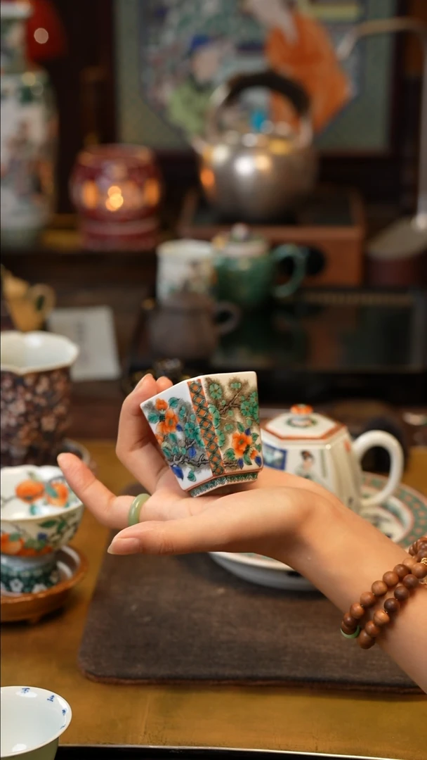 古阅和风四方杯 景德镇陶瓷福利款