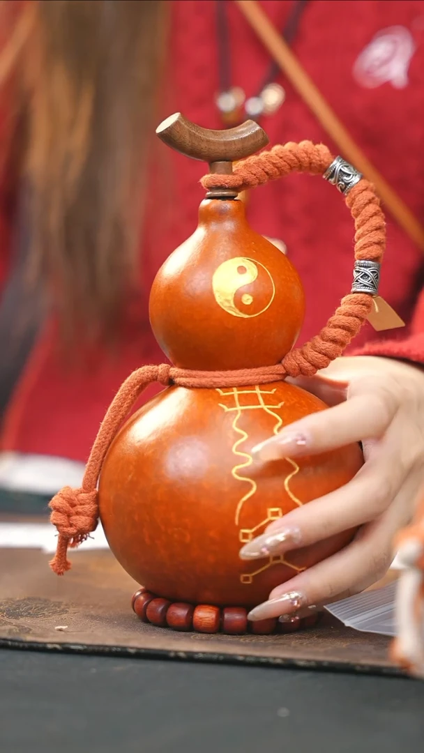 【闪购商品】WB294大漆酒葫芦不包手串及旋转底座